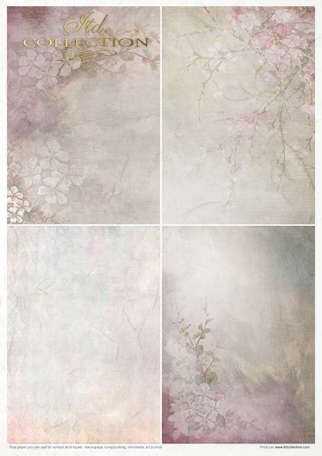 ITD Collection Easter Bunny A4 Rice Paper Set 11 Sheets #RP050