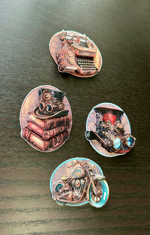 Find It Trading Steampunk BERRIE'S BEAUTIES 3D Push Out Sheets - 4 Sheets