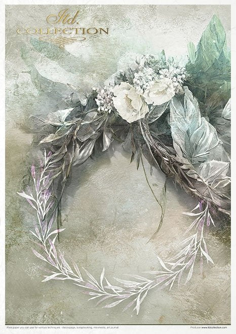 ITD Collection WINTER LOVE STORY A4 Rice Paper Set 11 Sheets #RP049