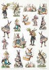 ITD Collection Easter Bunny A4 Rice Paper Set 11 Sheets #RP050