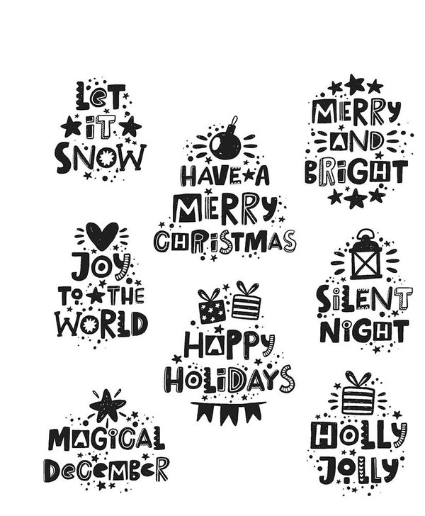 Tim Holtz HOLIDAY WHATNOTS Christmas 2024 Cling Mounted Red Rubber Stamps #CMS496