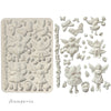 Stamperia WHISPERING WOODS - FAIRIES A5 Silicone Mixed Media Moulds Resin #KACMA587