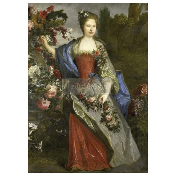 Re-Design with Prima ROYAL GARDEN A1 Decoupage Mulberry Tissue Paper 23.4" x 33.1" #653897