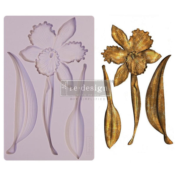 RE-Design with Prima Decor WILDFLOWER Moulds 5x8 Food Safe Heat Resistant Resin Clay #650513