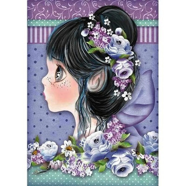 STAMPERIA Decoupage LILAC FAIRY Tatiana's Fairies Rice Paper A4 #DFSA4411