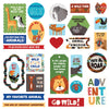Collection of colorful animal-themed stickers with various sayings and graphics.