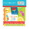 Cardstock with summer-themed elements and 'PhotoPlay' branding
