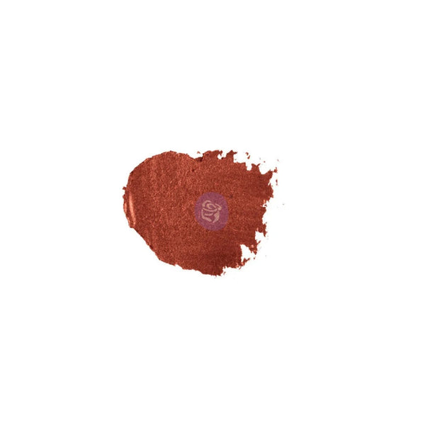 Red-brown wax swatch on a white background