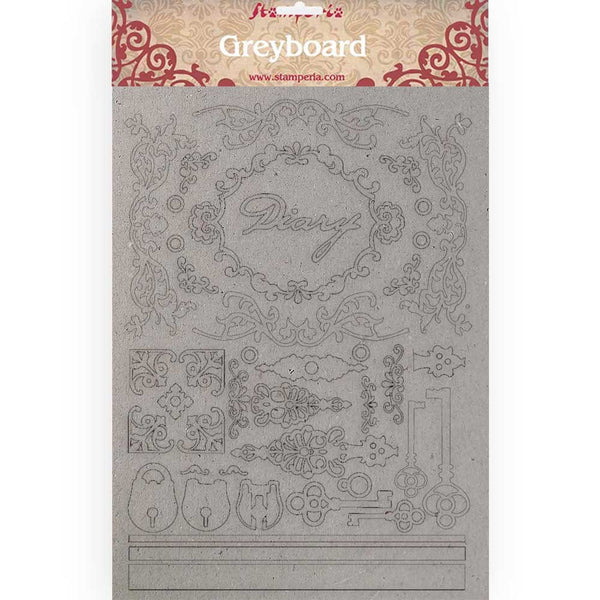 Stamperia CALLIGRAPHY DIARY Cuts and Scraps A4 21x29.7 cm/8.25X11.75" KLSPDA411