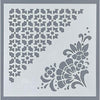 Angela Poole Folksy Charm DECORATIVE CORNERS 6in Craft Stencil #APDCST08