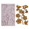BOTANICAL BLOSSOMS Re-Design Prima Decor Moulds Mold Food Safe 5X8 Resin #650445