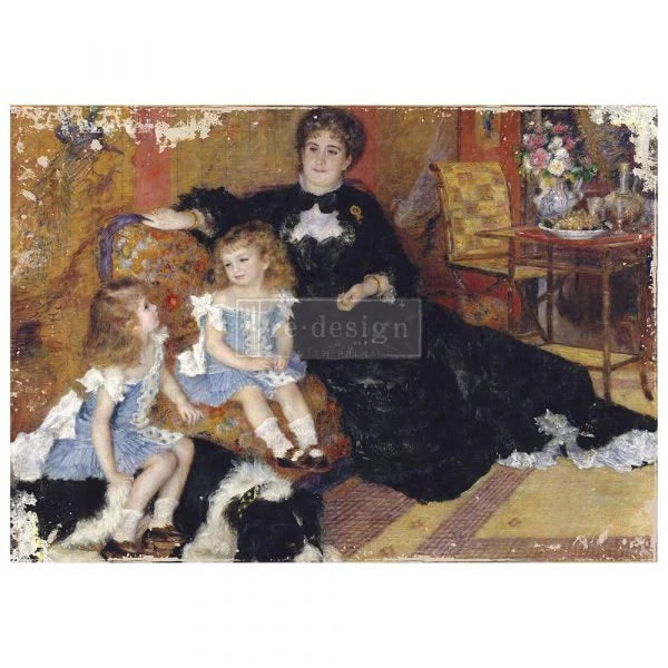 Re-Design with Prima FAMILY MOMENT A1 Decoupage Mulberry Tissue Paper 23.4" x 33.1" #653750