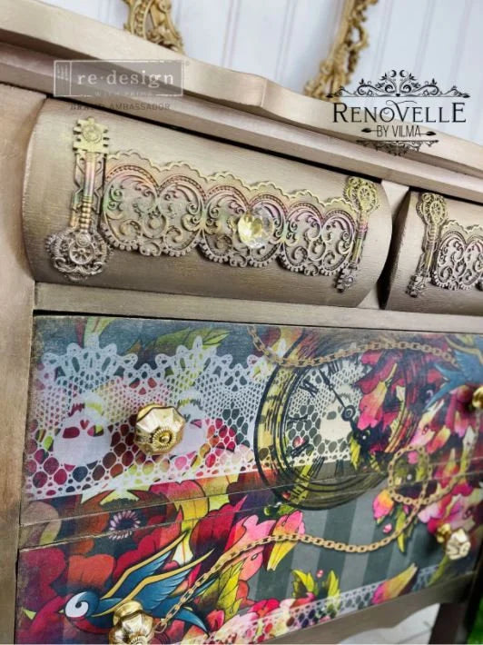 CeCe Restyled ReDesign with Prima INK AND LACE Decoupage Decor Tissue Paper #654306