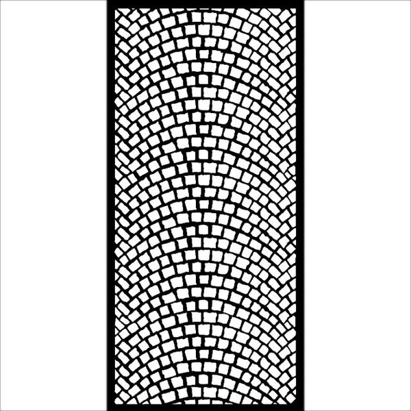 Stamperia Lady Vagabond Lifestyle COBBLESTONE Stencil 12X25 cm #KSTDL52