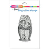 Stampendous Christmas PENGUIN NESTLE Cling Stamp #CRP384