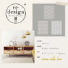 re-design Prima WOVEN WITH LOVE 8.5 x 11 Decor Transfers 3 sheets #660734