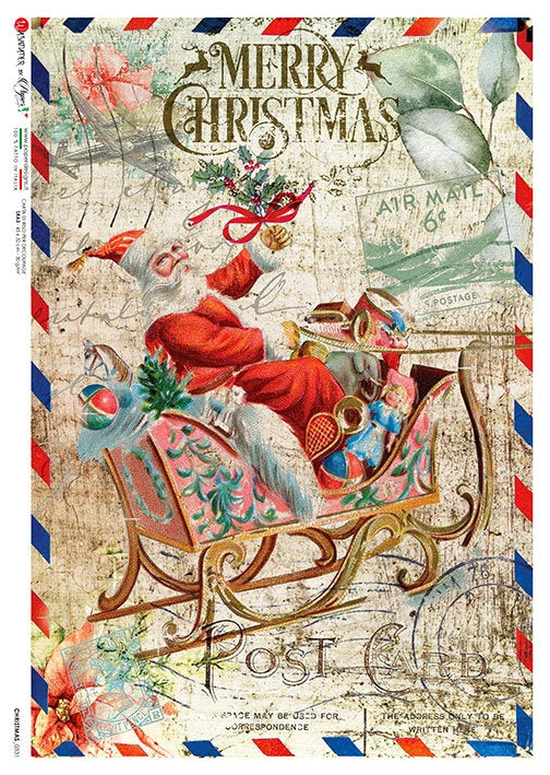 Paper Designs CHRISTMAS A4 Decoupage Rice Paper #CHRISTMAS  0331