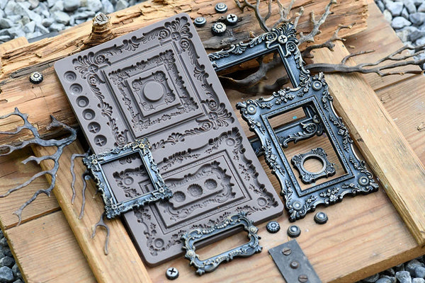 BAROQUE FRAMES Prima Finnabair Imaginarium Moulds Molds 5" x 8" #969363