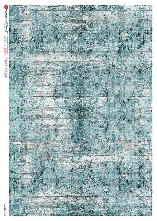 pattern in shades of blue and gray.