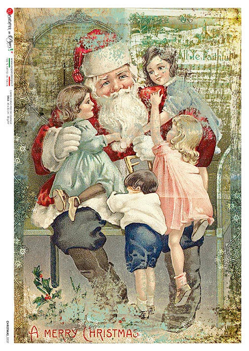 Paper Designs CHRISTMAS A4 Decoupage Rice Paper #CHRISTMAS 0337