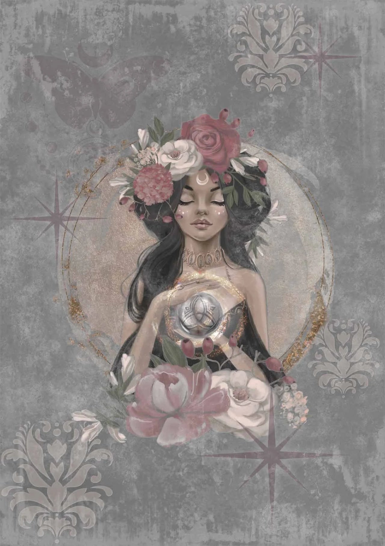 Decoupage Queen Dainty and the Queen THE MOTHER A4 Rice Paper #dqrp0208