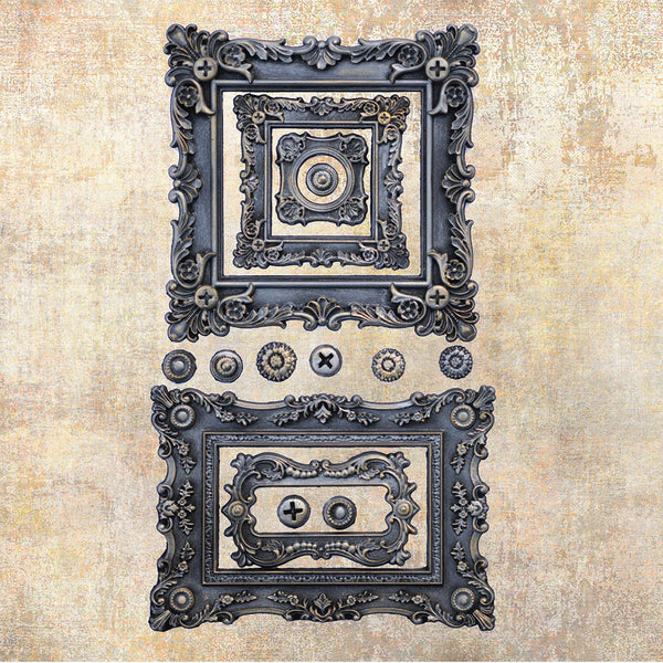 BAROQUE FRAMES Prima Finnabair Imaginarium Moulds Molds 5" x 8" #969363
