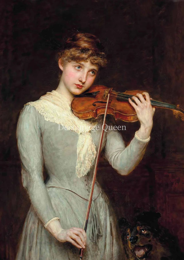 Decoupage Queen THE SOLOIST A4 Rice Paper DQRP0314  Retired 7.20.24