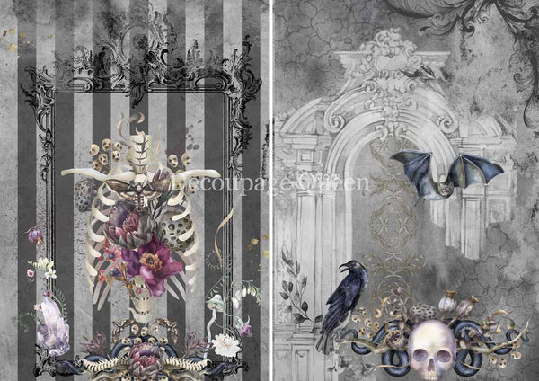 Decoupage Queen Forest Lore HAPPILY ENCAGED A4 Rice Paper DQRP0304