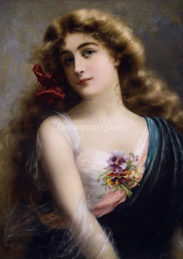 Decoupage Queen Emile Vernon AUTUMN BEAUTY A4 Rice Paper DQRP0315  Retired 7.20.24