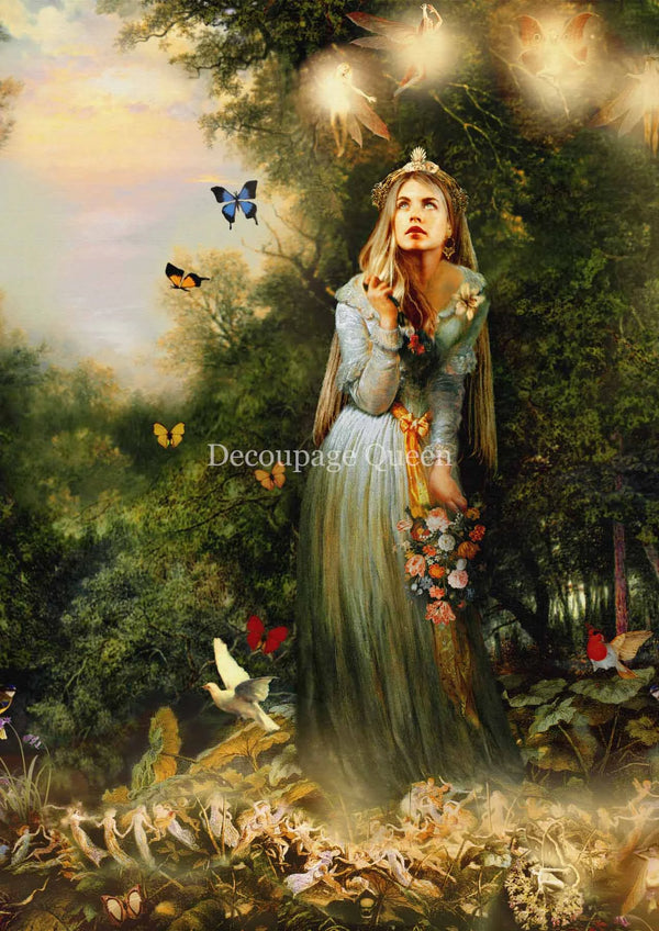 Decoupage Queen Howard David Johnson FAIRY LAND A4 Rice Paper DQRP_0342