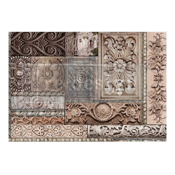 Re-Design with Prima CARVED STONEWORK A1 Decoupage FIBER 23.4" x 33.1" #660925