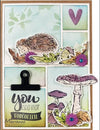 Marianne Design Tiny's MUSHROOMS Hedgie Stamp & Die Set #TC0886