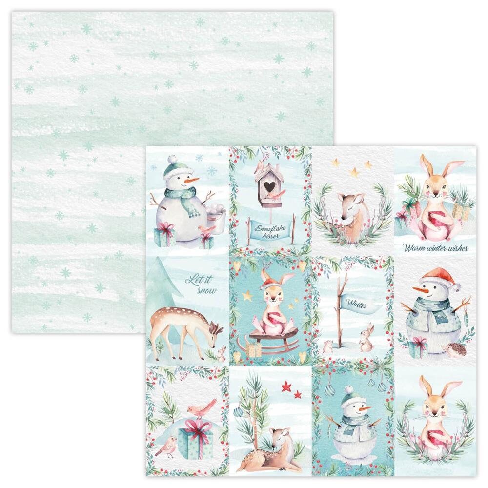 Studio Light WINTER CHRISTMAS 12x12 Ultimate Scrap Paper background papers Paper Pad #USCPS11