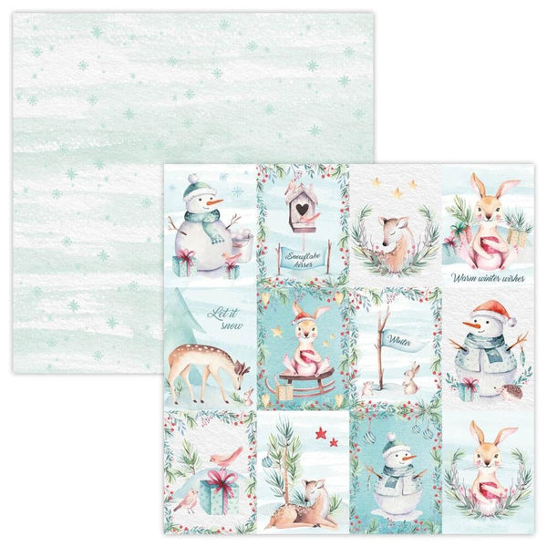 Studio Light WINTER CHRISTMAS 12x12 Ultimate Scrap Paper background papers Paper Pad #USCPS11
