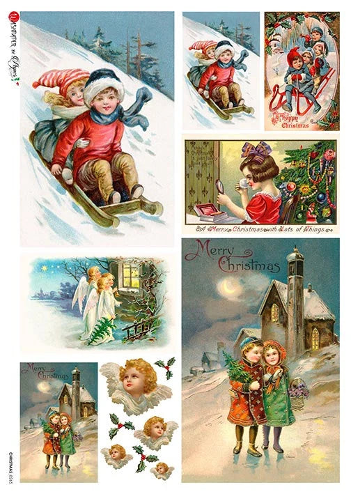 Paper Designs CHRISTMAS A4 Decoupage Rice Paper #CHRISTMAS 0265
