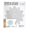 Couture Creations Deck the Halls SNOWFLAKE Clear Stamp #CO728529