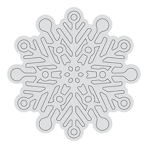 Couture Creations Deck the Halls SNOWFLAKE Clear Stamp #CO728529
