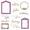 P13 SECRET GARDEN Ephemera, Frames & Words 12 pcs #P13-SGR-37