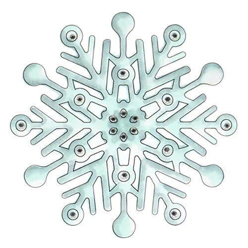 Couture Creations Deck the Halls SNOWFLAKE Clear Stamp #CO728529