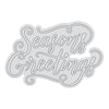 Couture Creations Deck the Halls SEASON'S GREETINGS Clear Stamp #CO728530
