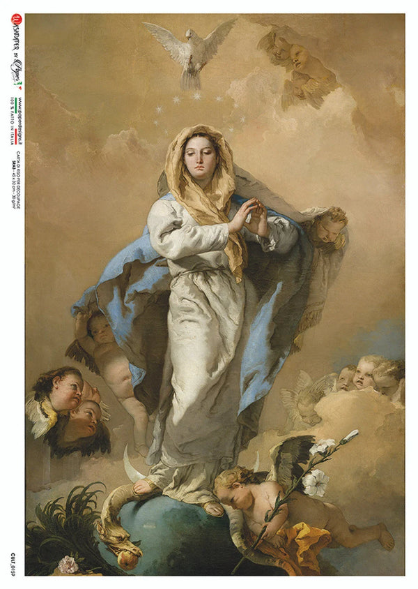 Paper Designs THE ANUNCIATION A4 Decoupage Rice Paper #CULT 0159