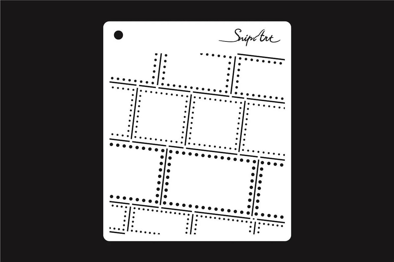 Snipart Industrial Factory METAL JOINTS Stencil #38216
