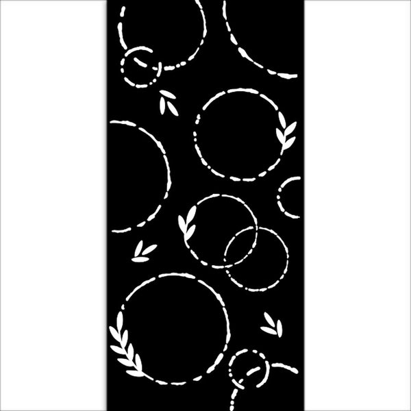 Stamperia Create Happiness WELCOME HOME GARLANDS Stencil 12X25 cm #KSTDL76