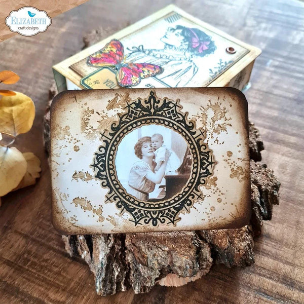 Elizabeth Craft Designs CREAM & SUGAR Clear Stamps #CS282
