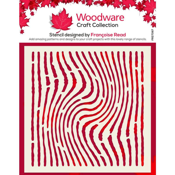 Woodware Craft Collection WORN LINES 6x6 Stencil Ink Chalk Paint FRST067