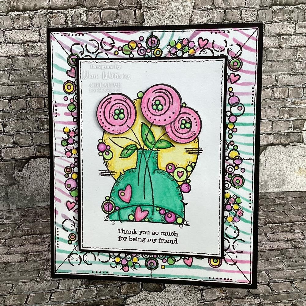 Woodware Craft Collection WORN LINES 6x6 Stencil Ink Chalk Paint FRST067