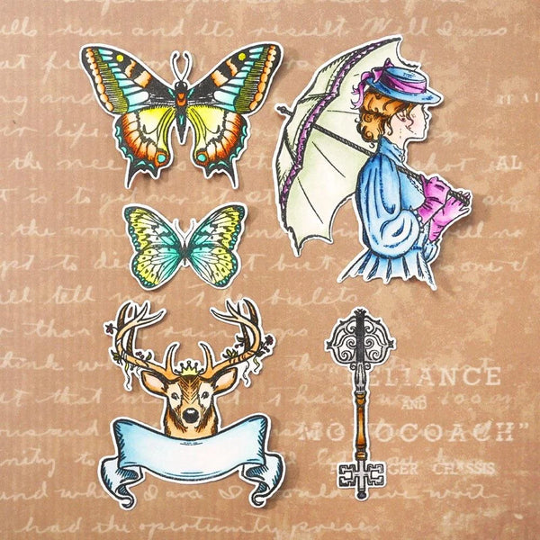 Elizabeth Craft Designs ENGLISH COUNTRYSIDE 2 Clear Stamps #CS284