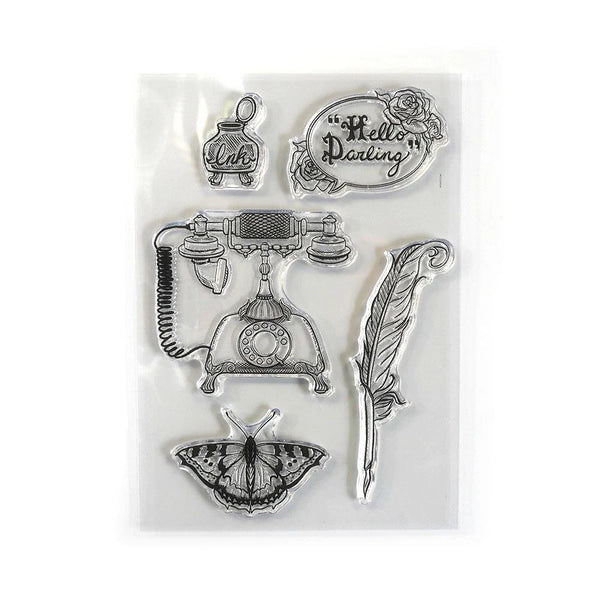 Elizabeth Craft Designs HELLO DARLING Clear Stamps #CS281