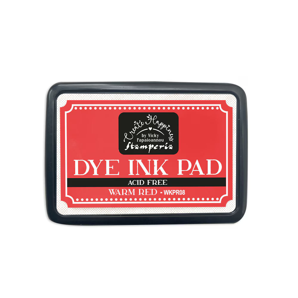 Stamperia Create Happiness Dye Ink Pad WARM RED #WKPR08