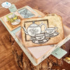 Elizabeth Craft Designs CREAM & SUGAR Clear Stamps #CS282